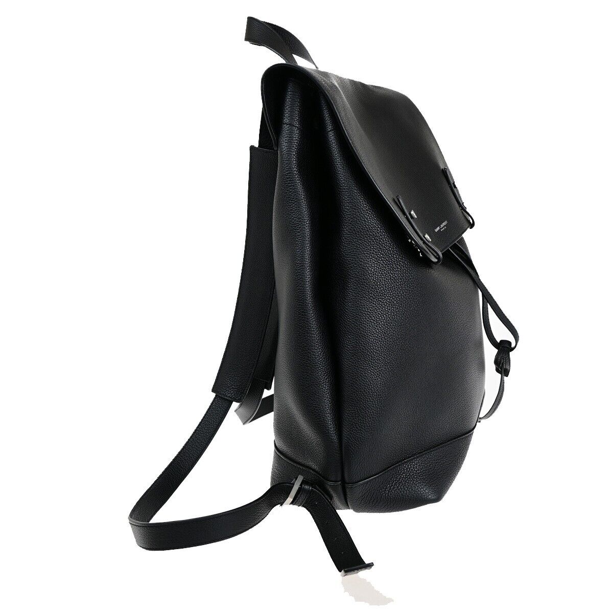 SAINT LAURENT YSL Sac De Jour Backpack Bag Leather Black SHW Italy 47RK386