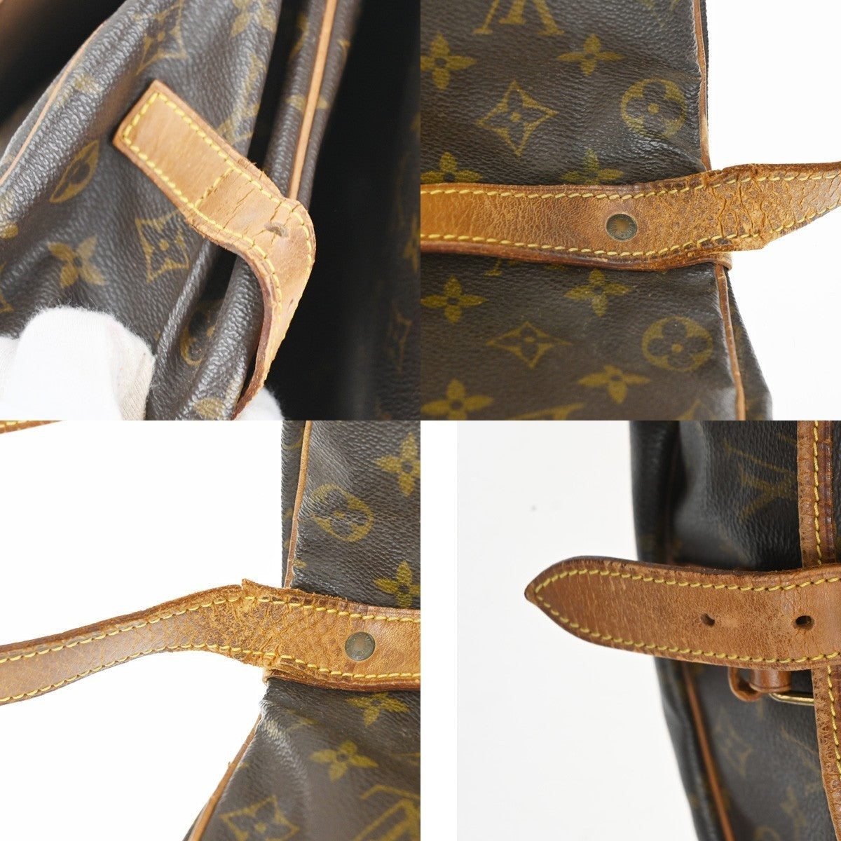 LOUIS VUITTON Saumur 35 Shoulder Bag Monogram Leather BN France M42254 86TA549