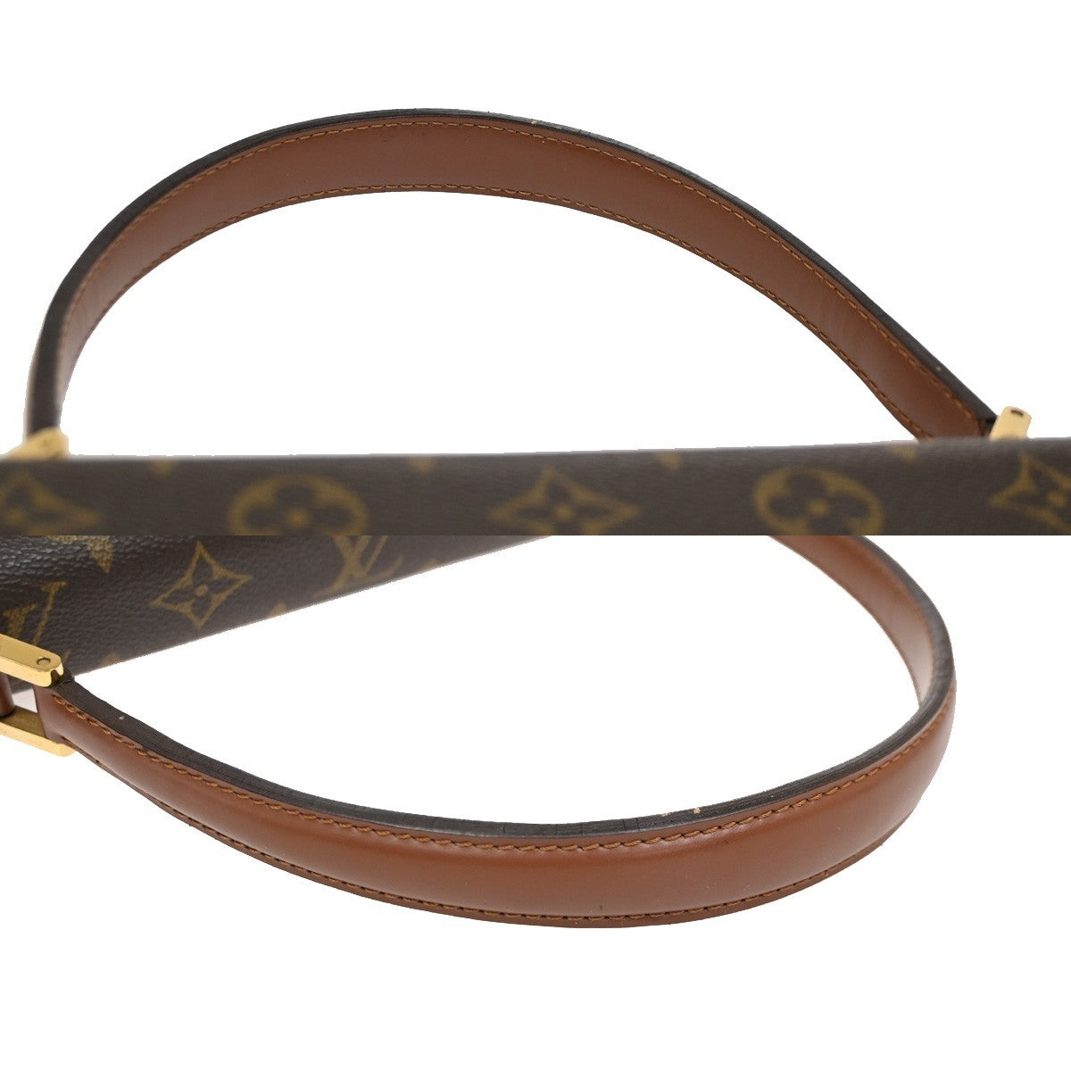 LOUIS VUITTON Concorde Hand Bag Monogram Leather Brown France M51190 70DA219