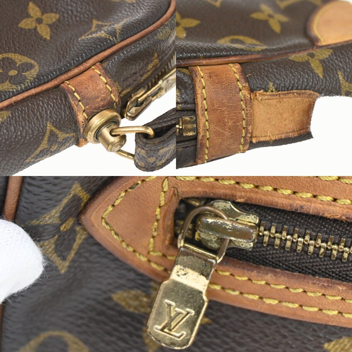 LOUIS VUITTON Marly Dragonne GM Clutch Hand Bag Monogram Brown M51825 36HB862
