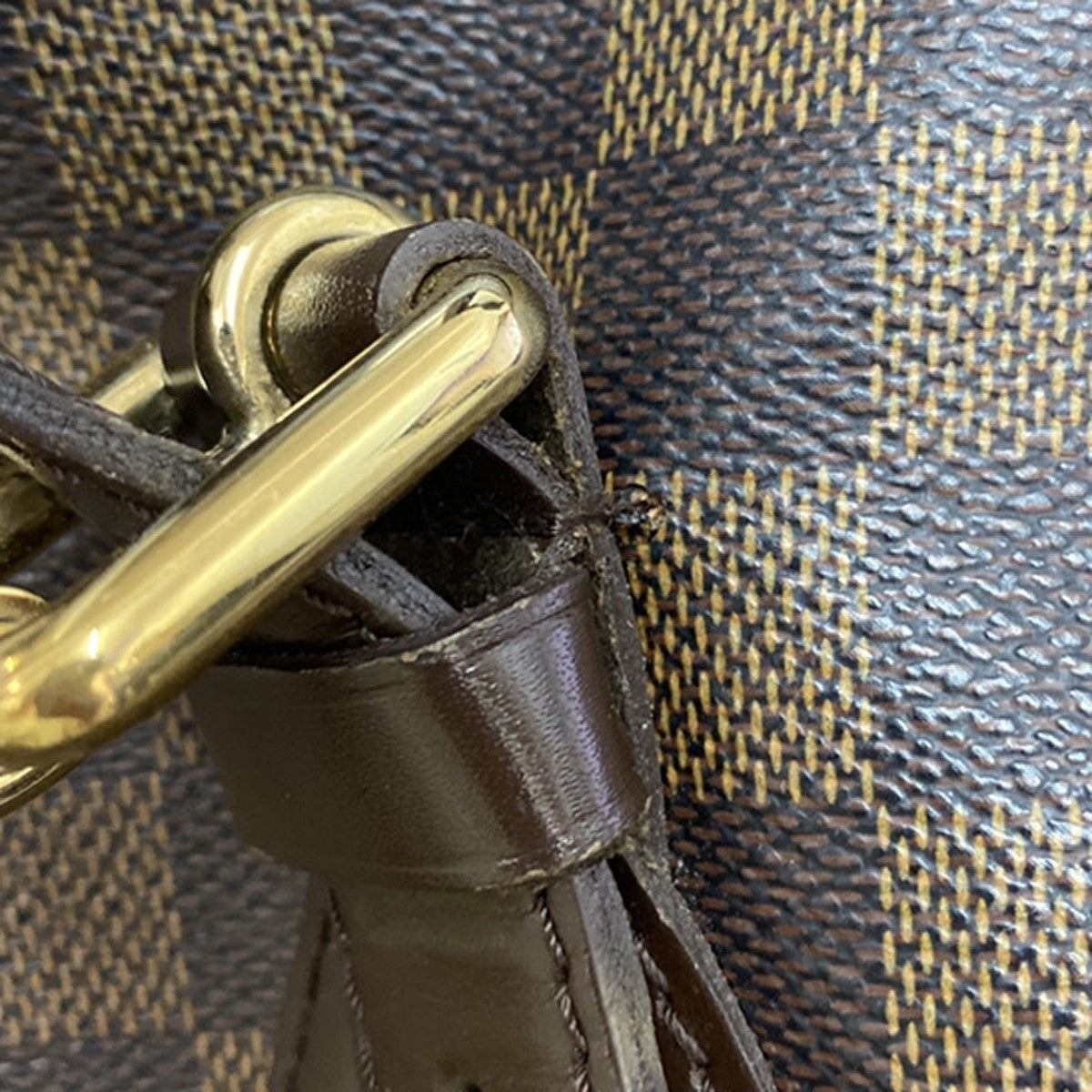 LOUIS VUITLOUIS VUITTON Hampstead MM Shoulder Bag Damier Leather N51204 16KB253