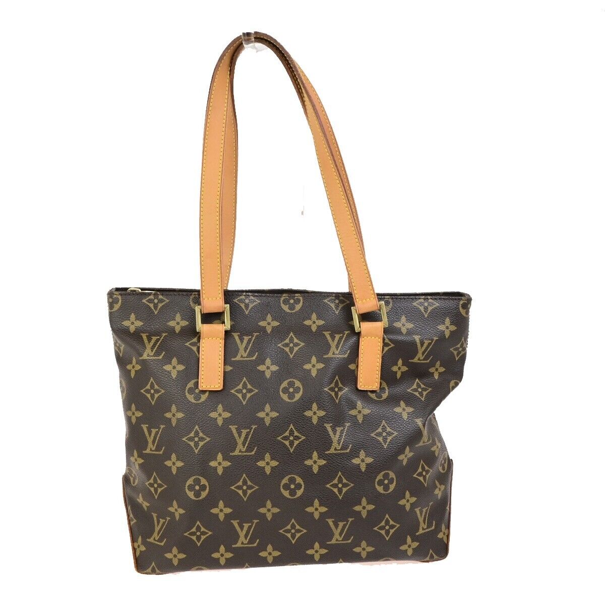 LOUIS VUITTON Cabas Piano Shoulder Bag Monogram Leather Brown M51148 16FB324