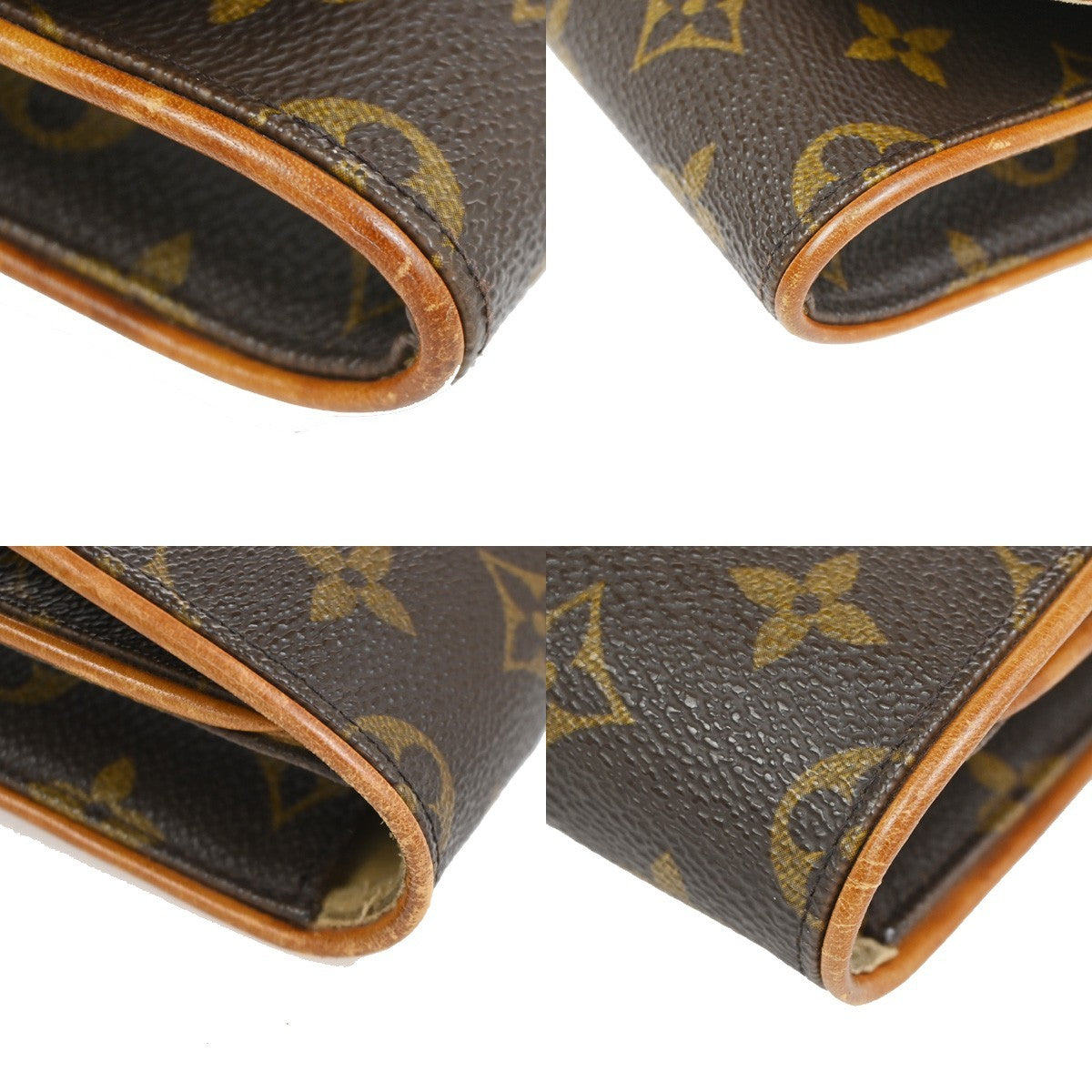 LOUIS VUITTON Pochette Twin GM 2Way Shoulder Bag Monogram Brown M51852 34CA808