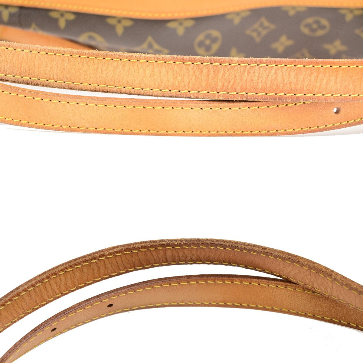 LOUIS VUITTON LV Randonnee GM Shoulder Bag Monogram Leather Brown M42244 11EE124