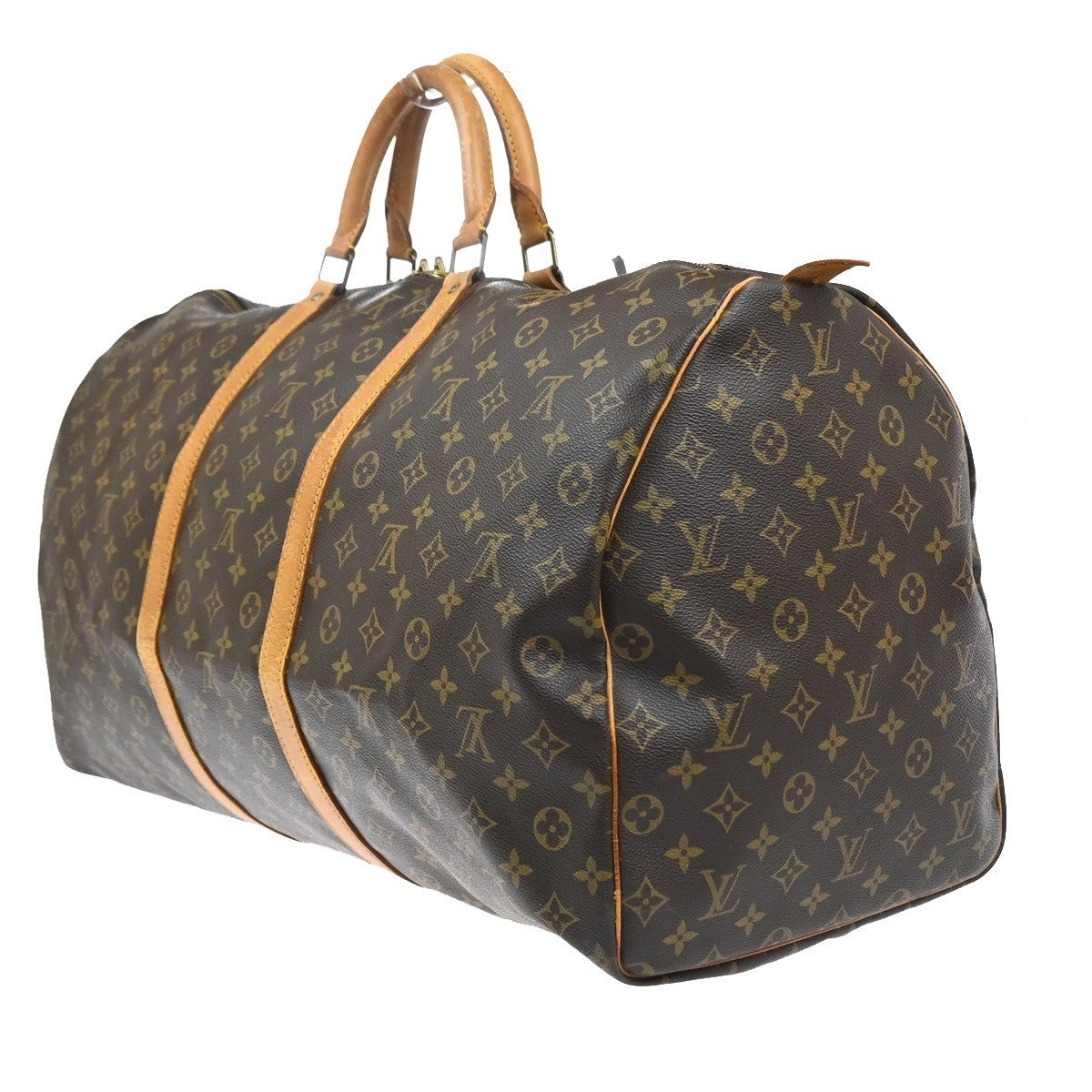 LOUIS VUITTON Keepall 60 Travel Hand Bag Monogram Leather Brown M41422 70MA525