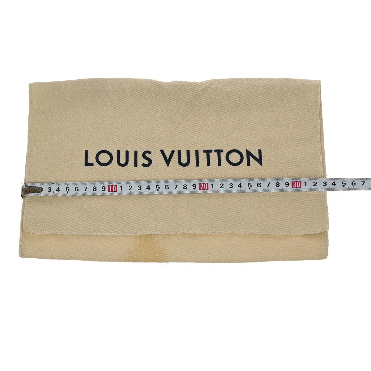 LOUIS VUITTON Logo 10 Set Dust Bag Drawstring Canvas Cotton Beige Brown 09FB553