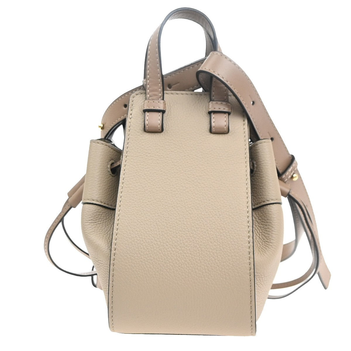 LOEWE Hammock Drawstring Mini 2way Shoulder Hand Bag Leather BE GHW 686RL946