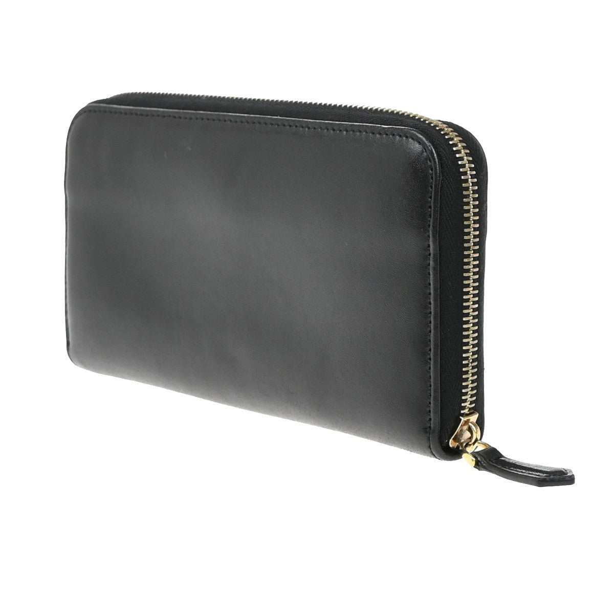 FENDI By The Way Logo Long Zip Around Wallet Leather Black GHW Italy 67KP310