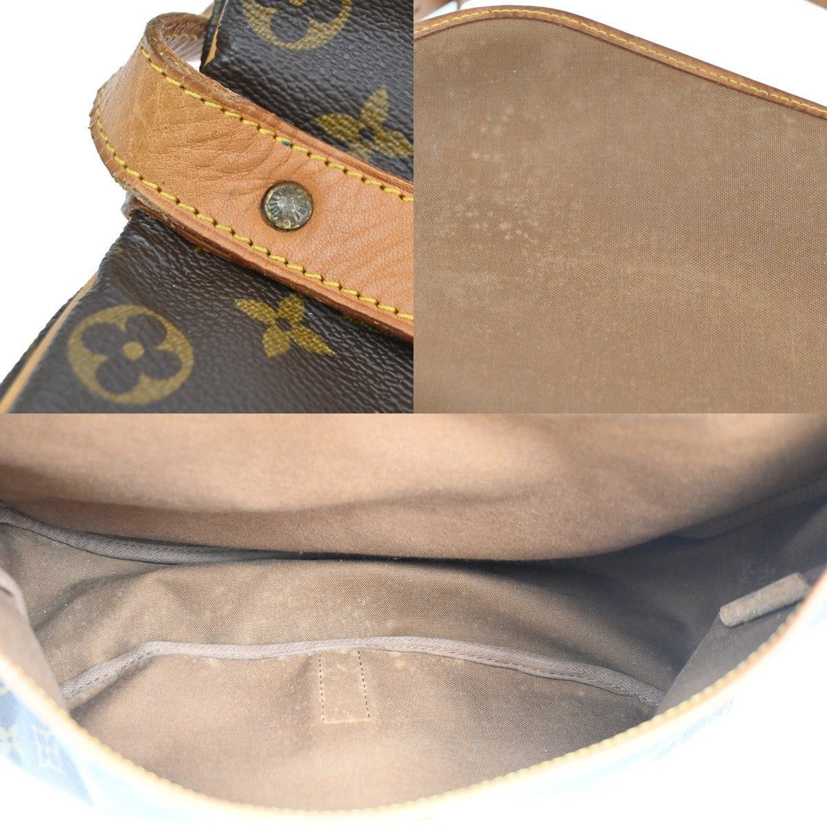 LOUIS VUITTON Saumur 35 Shoulder Bag Monogram Leather BN France M42254 70TA659