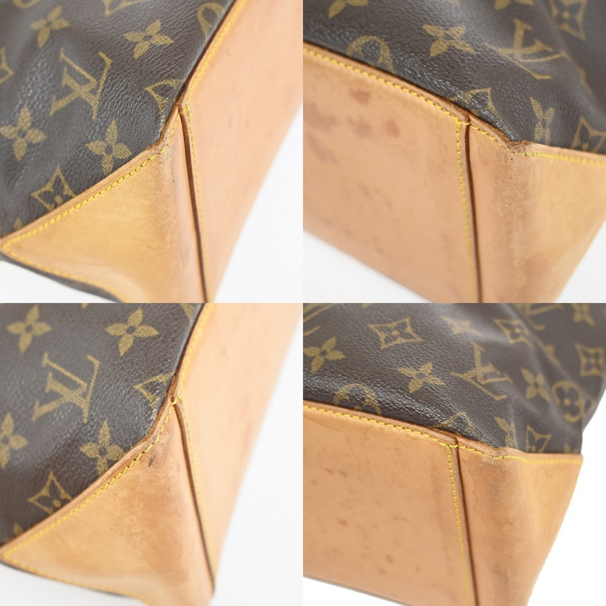 LOUIS VUITTON Cabas Piano Shoulder Bag Monogram Leather Brown M51148 76YJ043