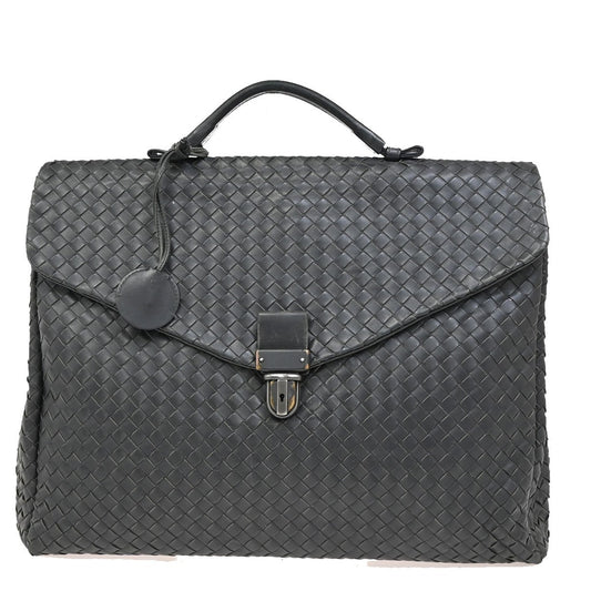 BOTTEGA VENETA Intrecciato Hand Bag Business Bag Leather Gray Italy 31KA816