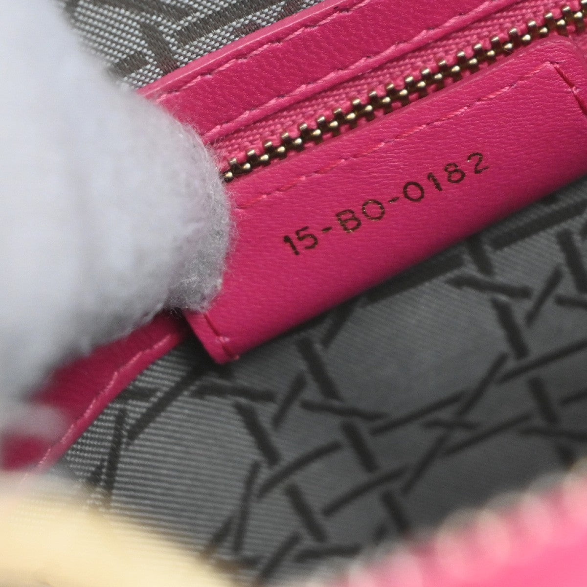 CHRISTIAN DIOR Lady Cannage 2Way Shoulder Hand Bag Leather Pink GHW 618RP028