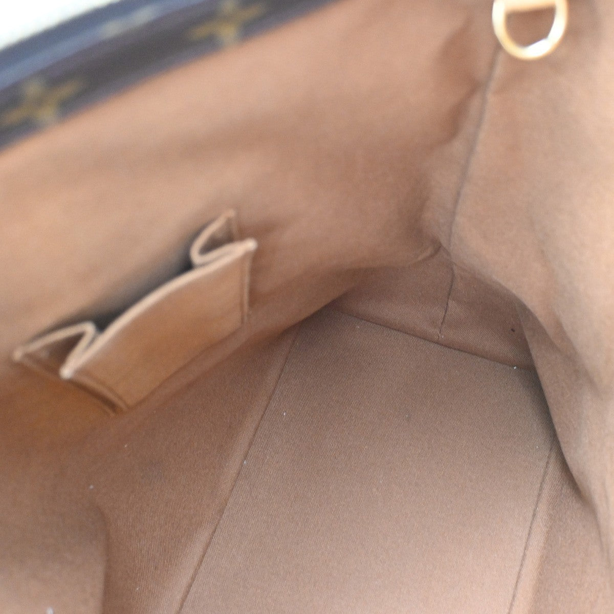 LOUIS VUITTON Cabas Mezzo Shoulder Bag Monogram Leather Brown M51151 34DA179