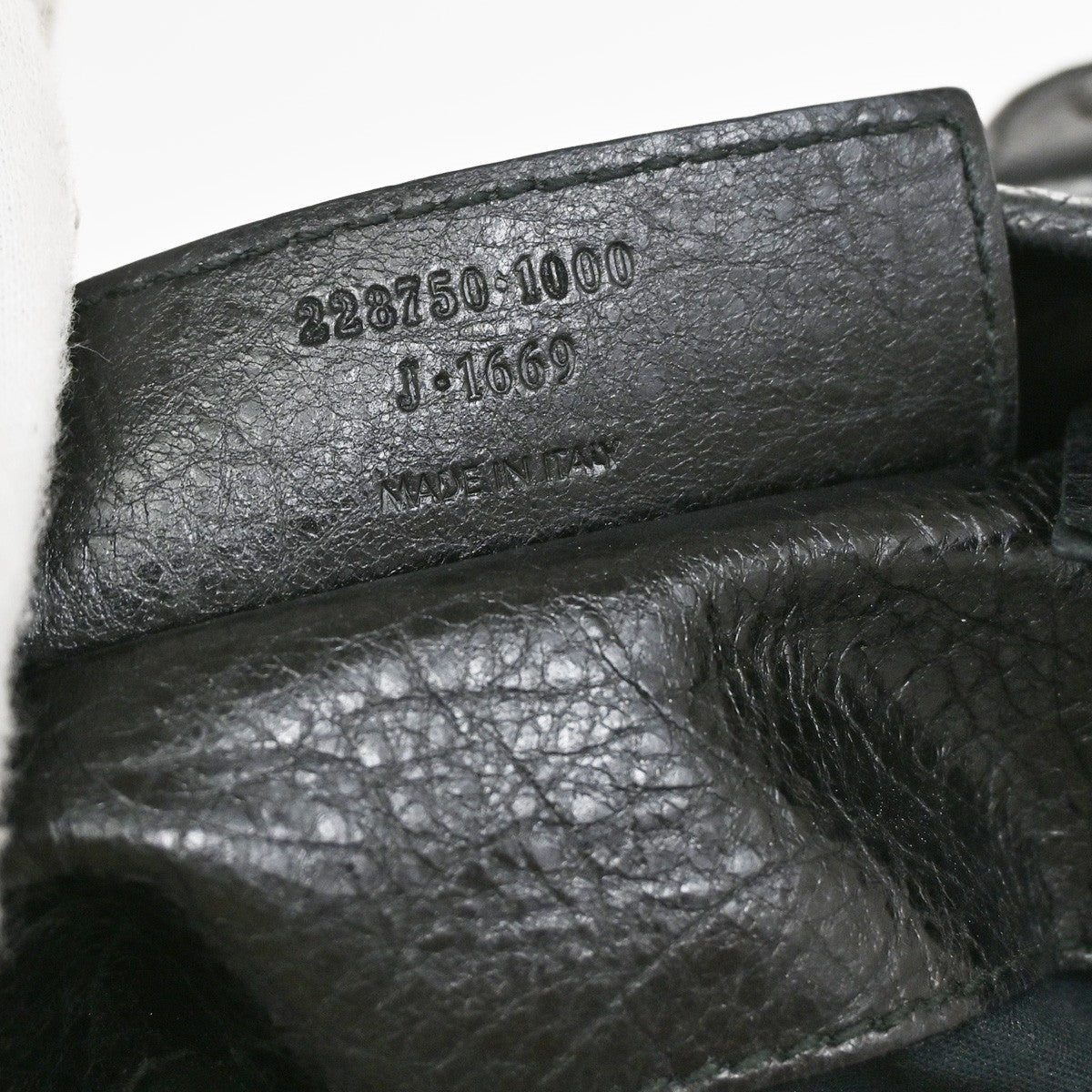 BALENCIAGA Logo The Sunday Shoulder Tote Hand Bag Leather Black Mirror 70YH628