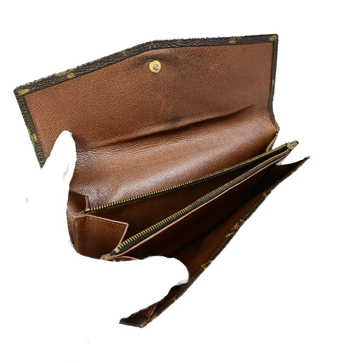 LOUIS VUITTON 5 Set Long Wallet Coin Key Case Monogram Leather Brown 35KA343