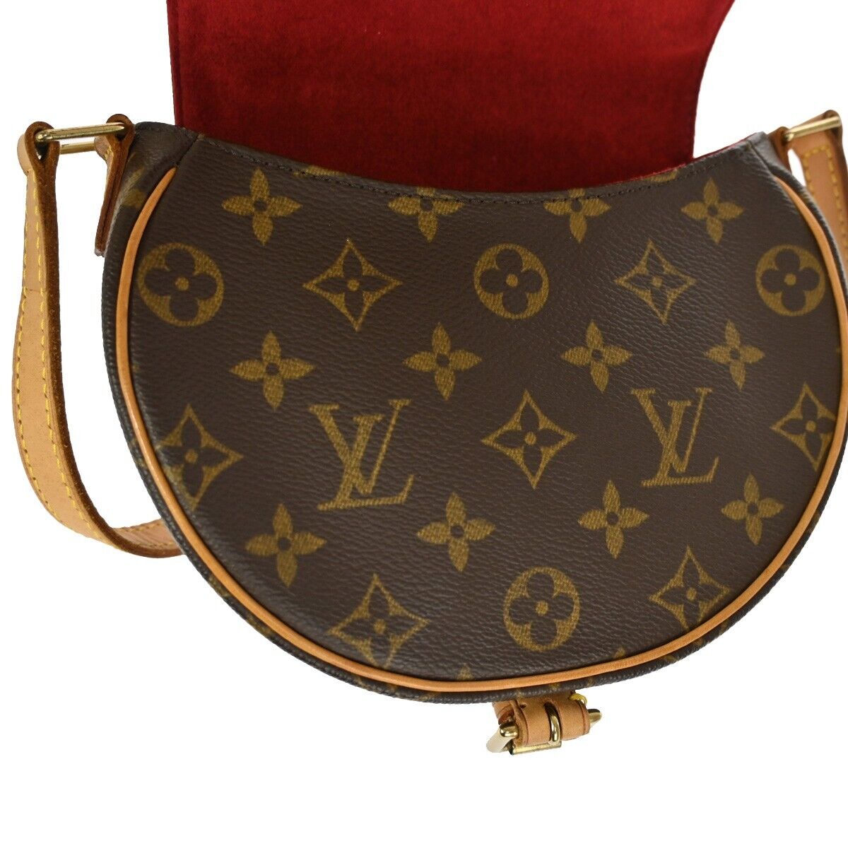 LOUIS VUITTON Tambourine Shoulder Bag Monogram Leather Brown M51179 676RH804