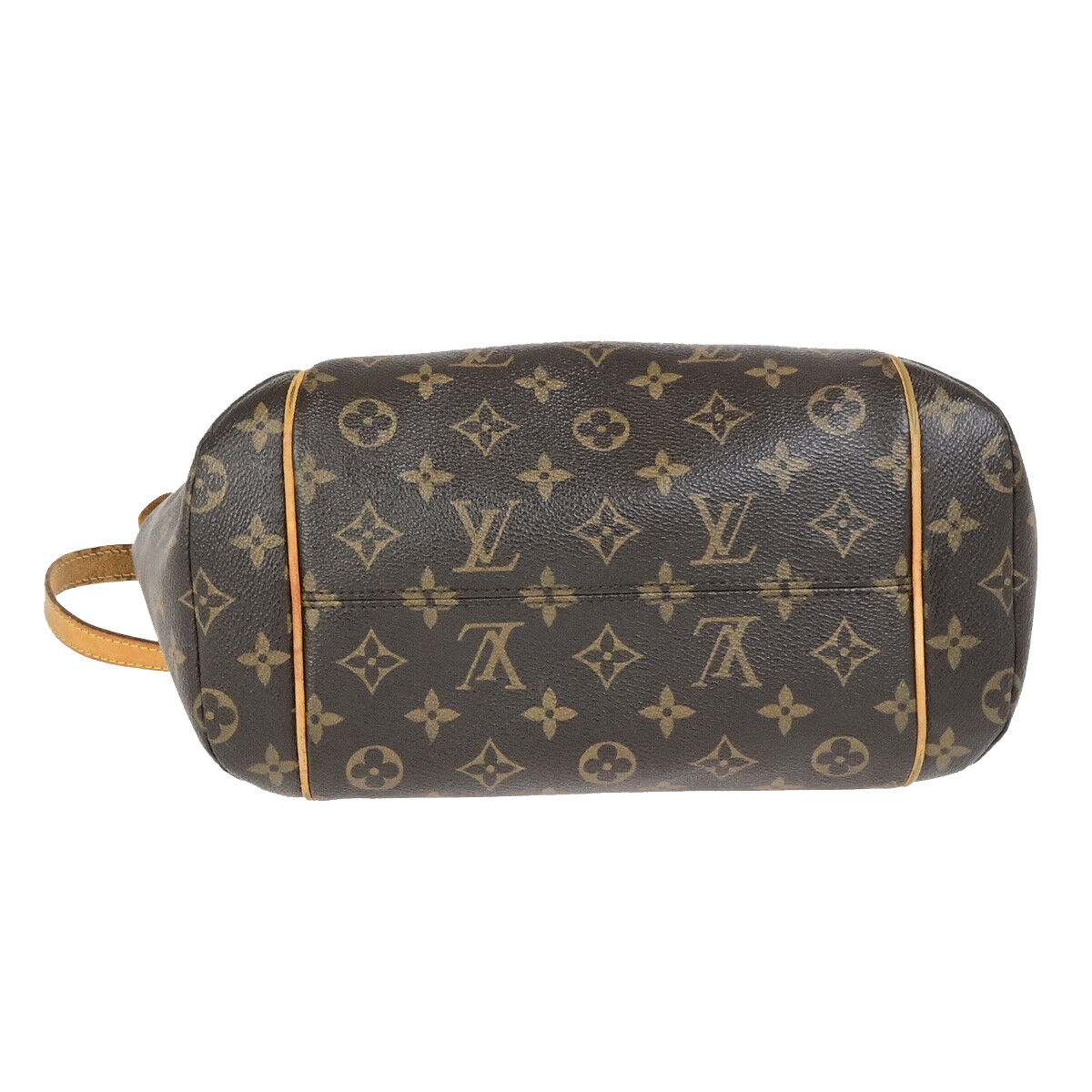 LOUIS VUITTON Logo Totally PM Shoulder Bag Monogram Leather Brown M56688 67YG752