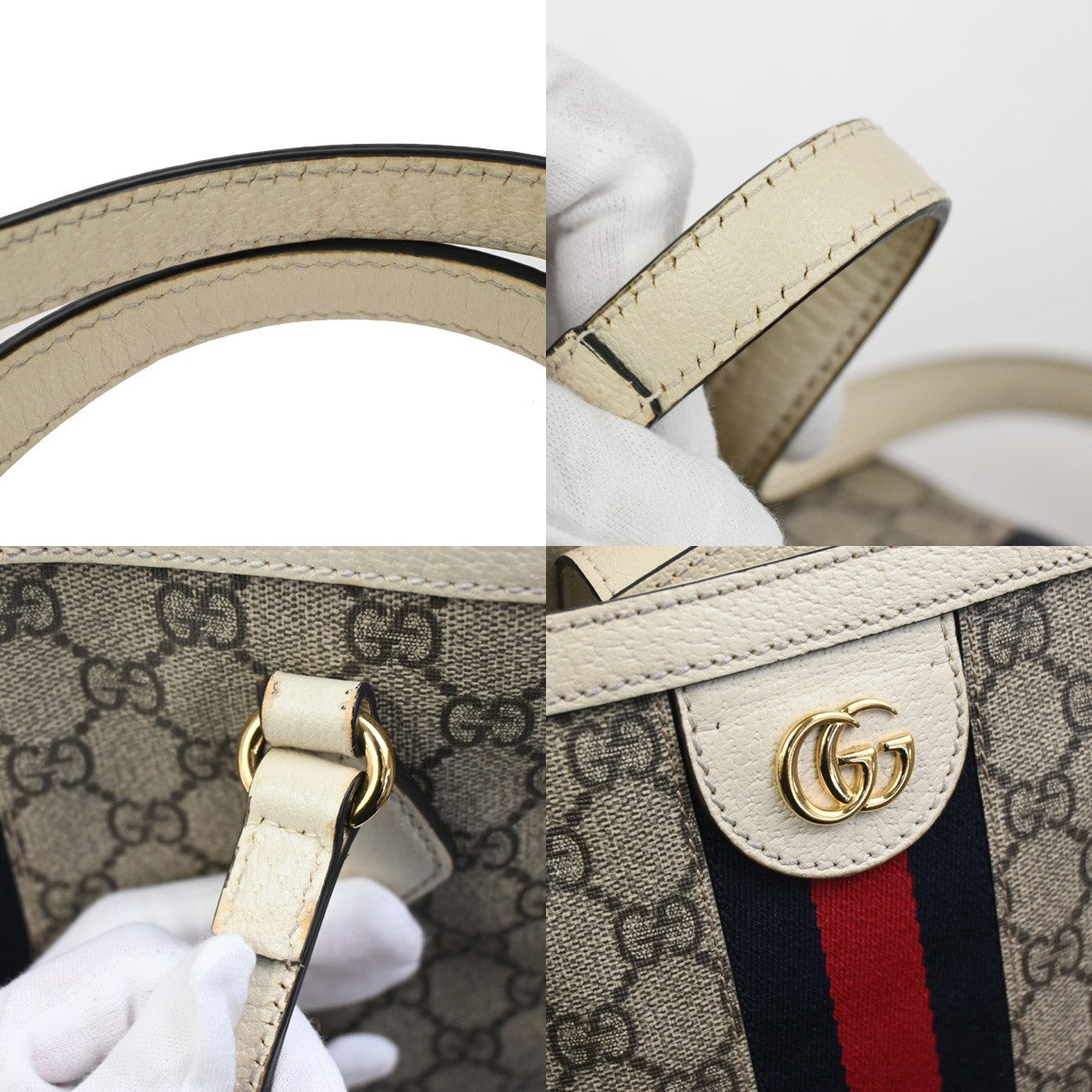 GUCCI Ophidia GG Pattern Web Shoulder Tote Bag Supreme Leather BN WE 45YJ017