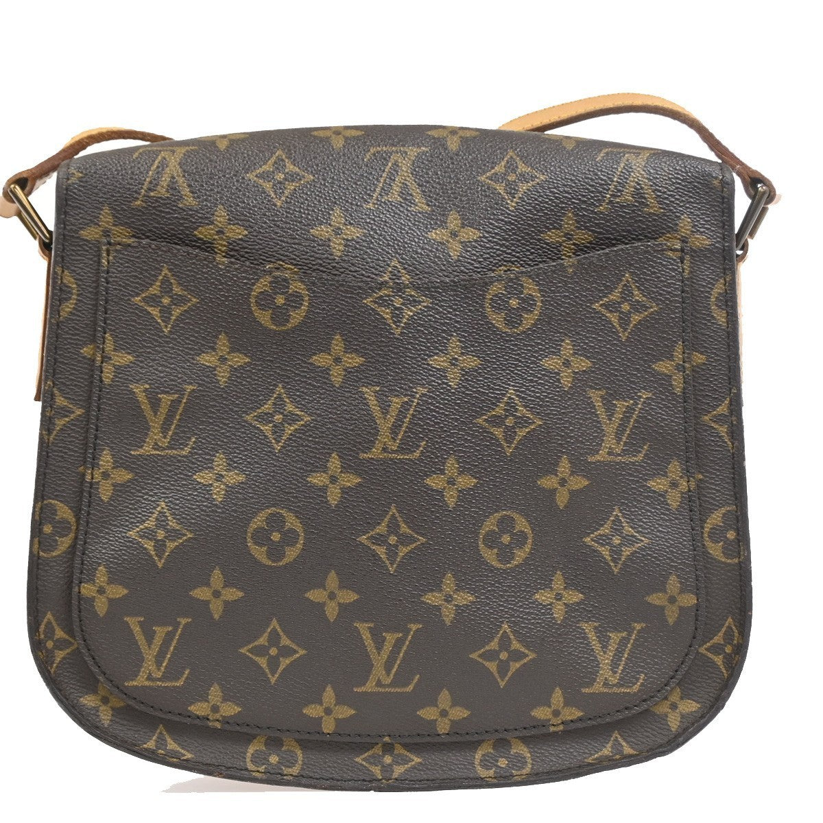 LOUIS VUITTON Saint Cloud GM Shoulder Bag Monogram Leather Brown M51242  39CA826