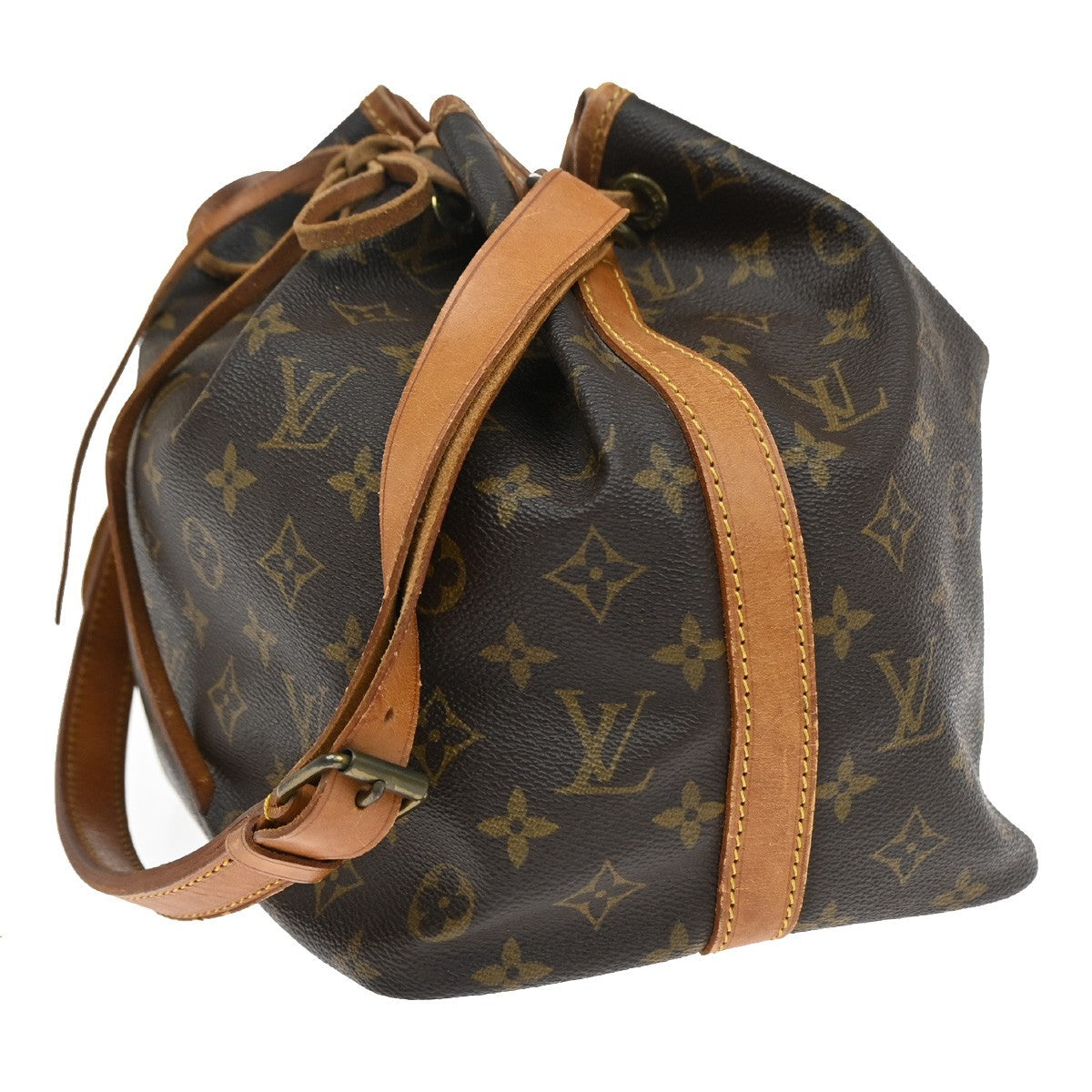 LOUIS VUITTON Petit Noe Drawstring Shoulder Bag Monogram Leather M42226 34CA391