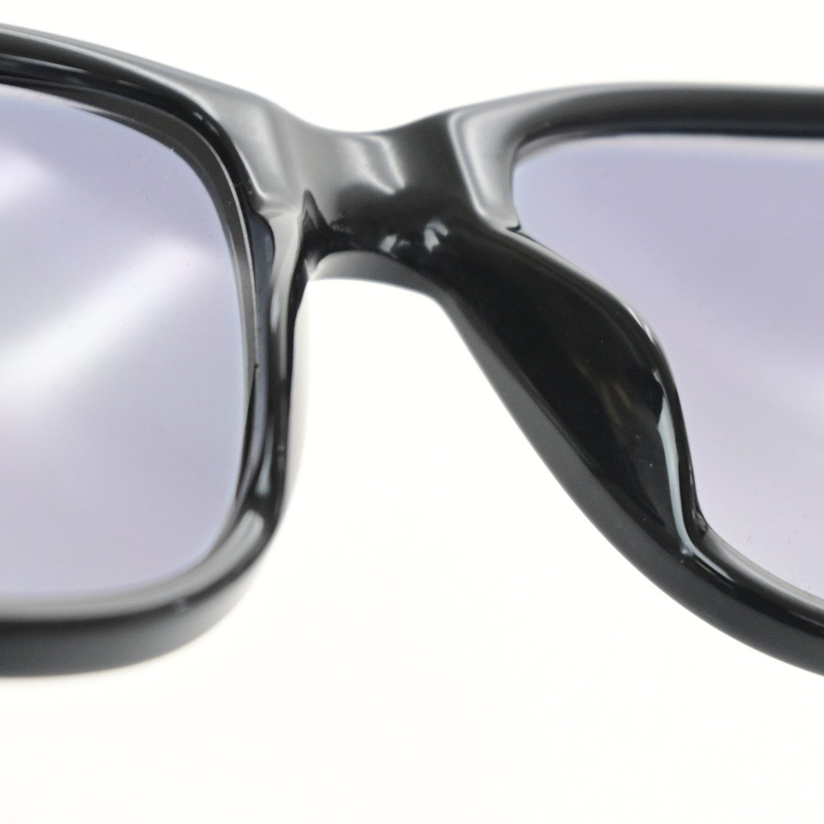 CHANEL CC Logos Sunglasses Eye Wear Plastic Black Gold 02461 63RQ088