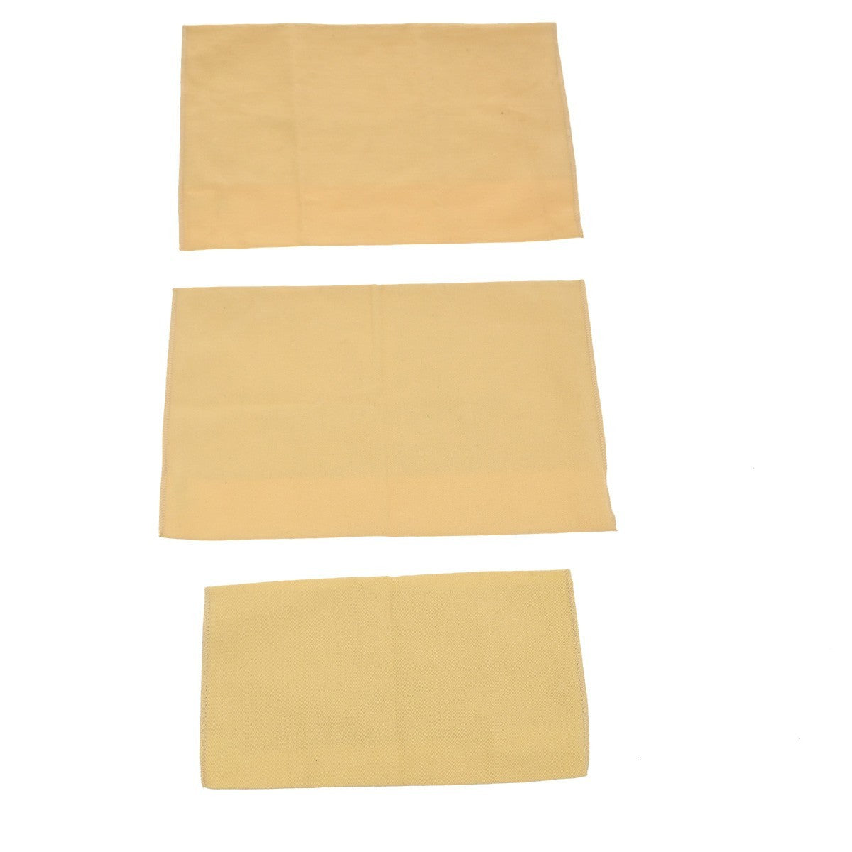 LOUIS VUITTON Logo 10 Set Dust Bag Drawstring Canvas Cotton Beige Brown 09MA430