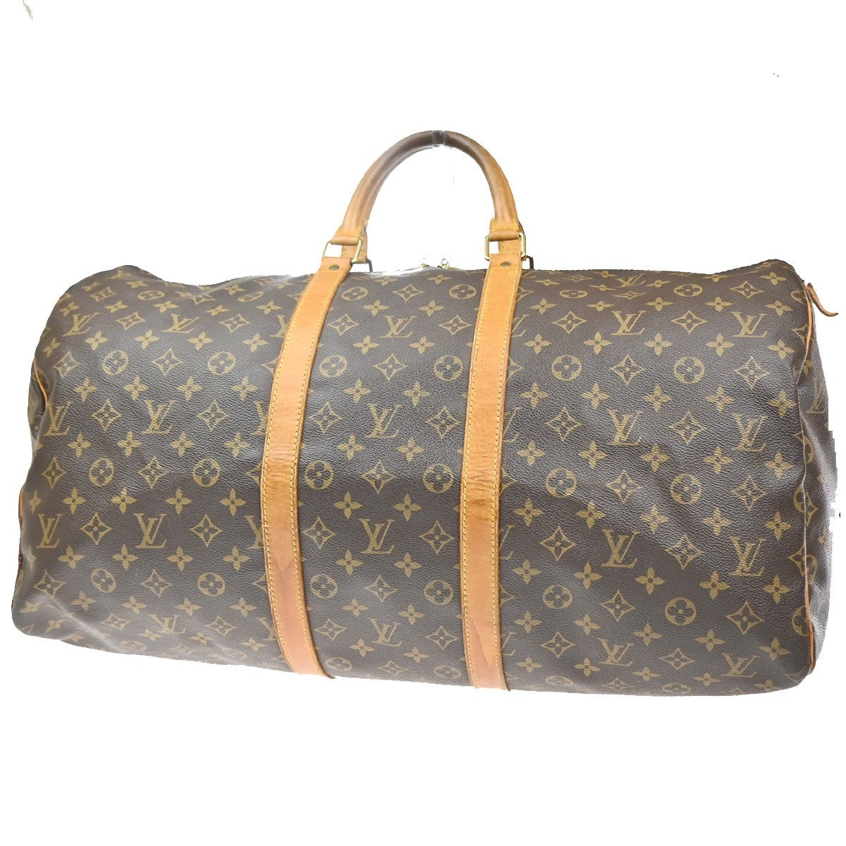 LOUIS VUITTON Keepall 55 Travel Hand Bag Monogram Leather Brown M41424 81PA007