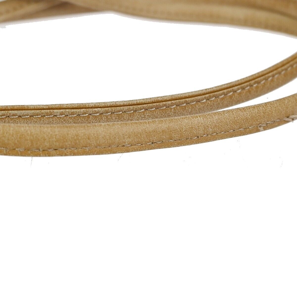 CHRISTIAN DIOR Logos Honeycomb Mini Shoulder Bag PVC Leather Brown Gold 67DA063