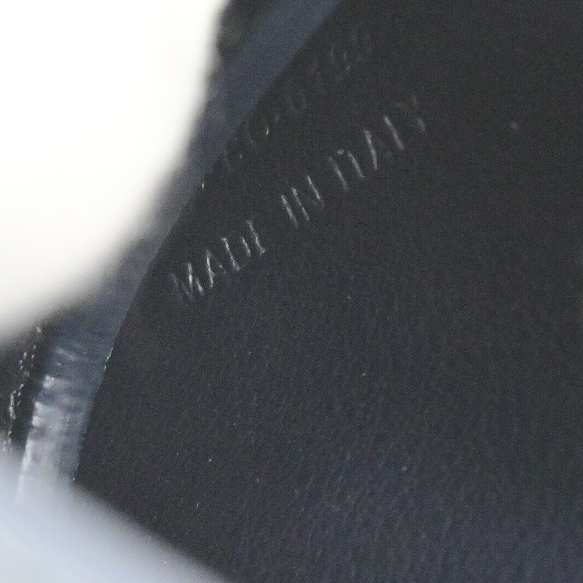 CHRISTIAN DIOR CD Logo Saddle Mini Pouch Bag Leather Navy Blue SHW Italy 85RK754