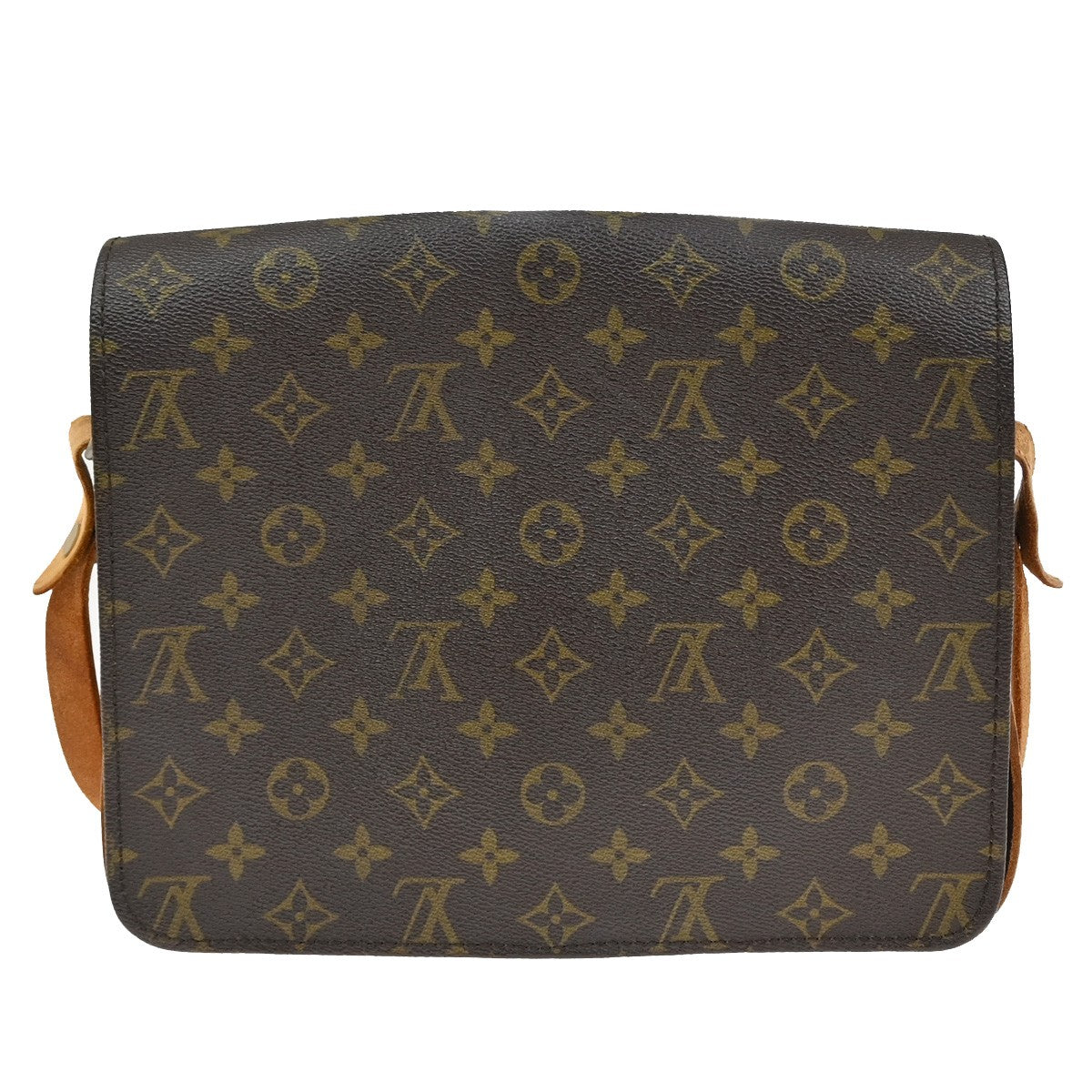 LOUIS VUITTON Cartouchiere GM Shoulder Bag Monogram Leather Brown M51252 34YH191