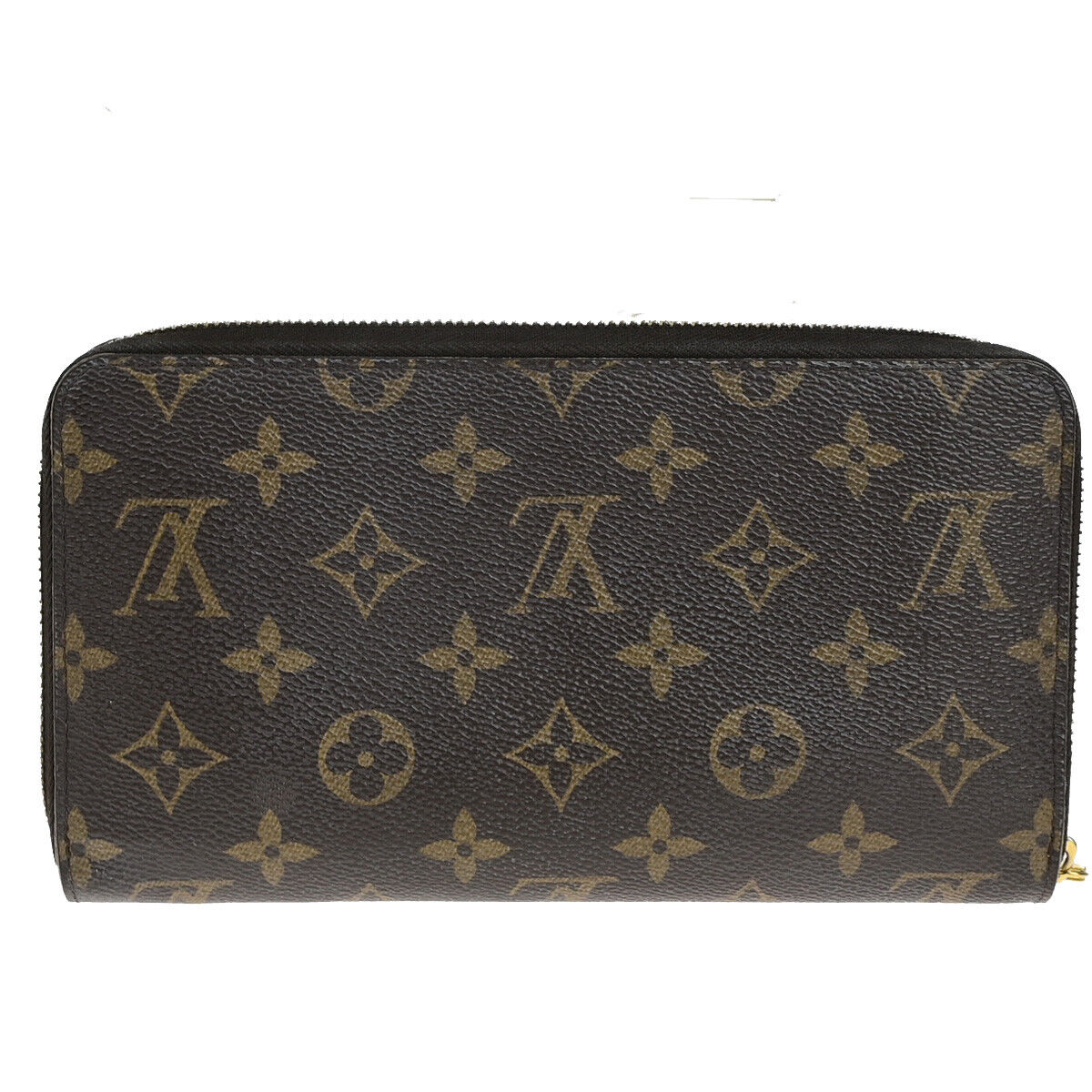 LOUIS VUITTON Zippy Organizer Long Wallet Monogram Leather Brown M62581 38YG746