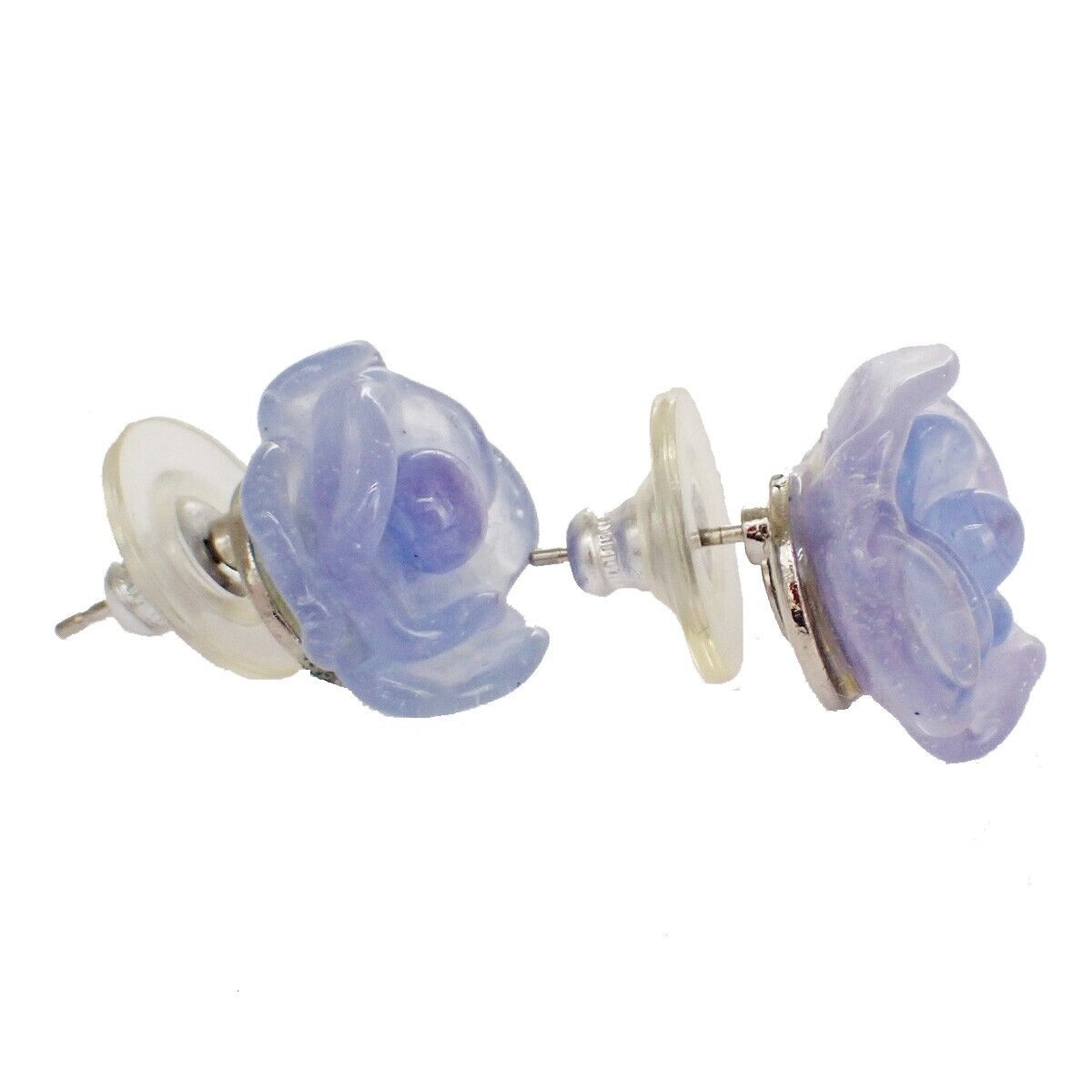 CHANEL Camellia Earrings Studs Bracelet Bangle 2 Set Purple 01P  77RC803