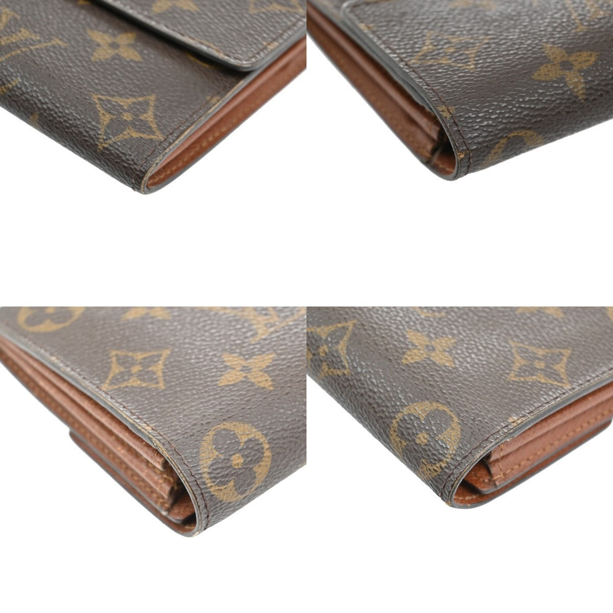 LOUIS VUITTON Porte Monnaie Credit Long Wallet Monogram Leather M61725 04EE178