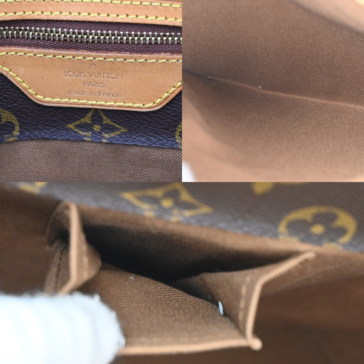 LOUIS VUITTON Cabas Alto Shoulder Bag Monogram Leather Brown M51152  98TA390