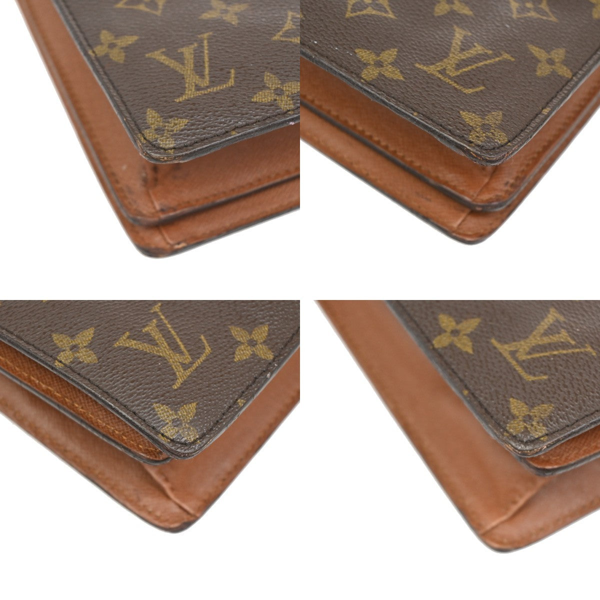 LOUIS VUITTON Courcelles Shoulder Bag Monogram Leather Brown M51375 30KB628