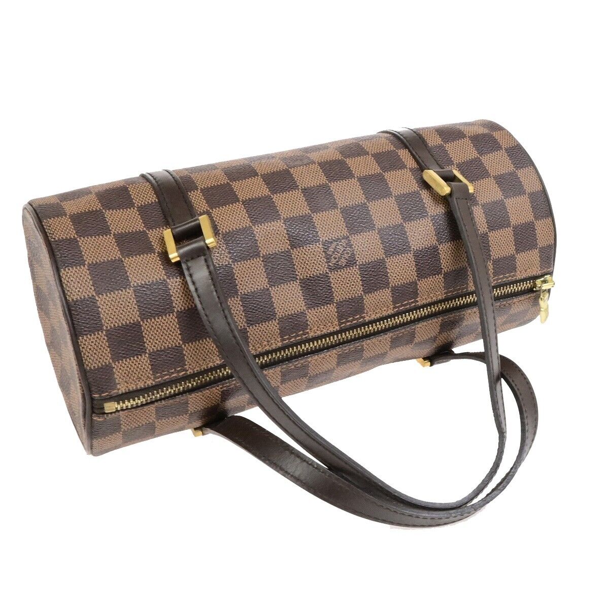 LOUIS VUITTON Papillon PM Hand Bag Damier Ebene Leather Brown N51304 77FB509
