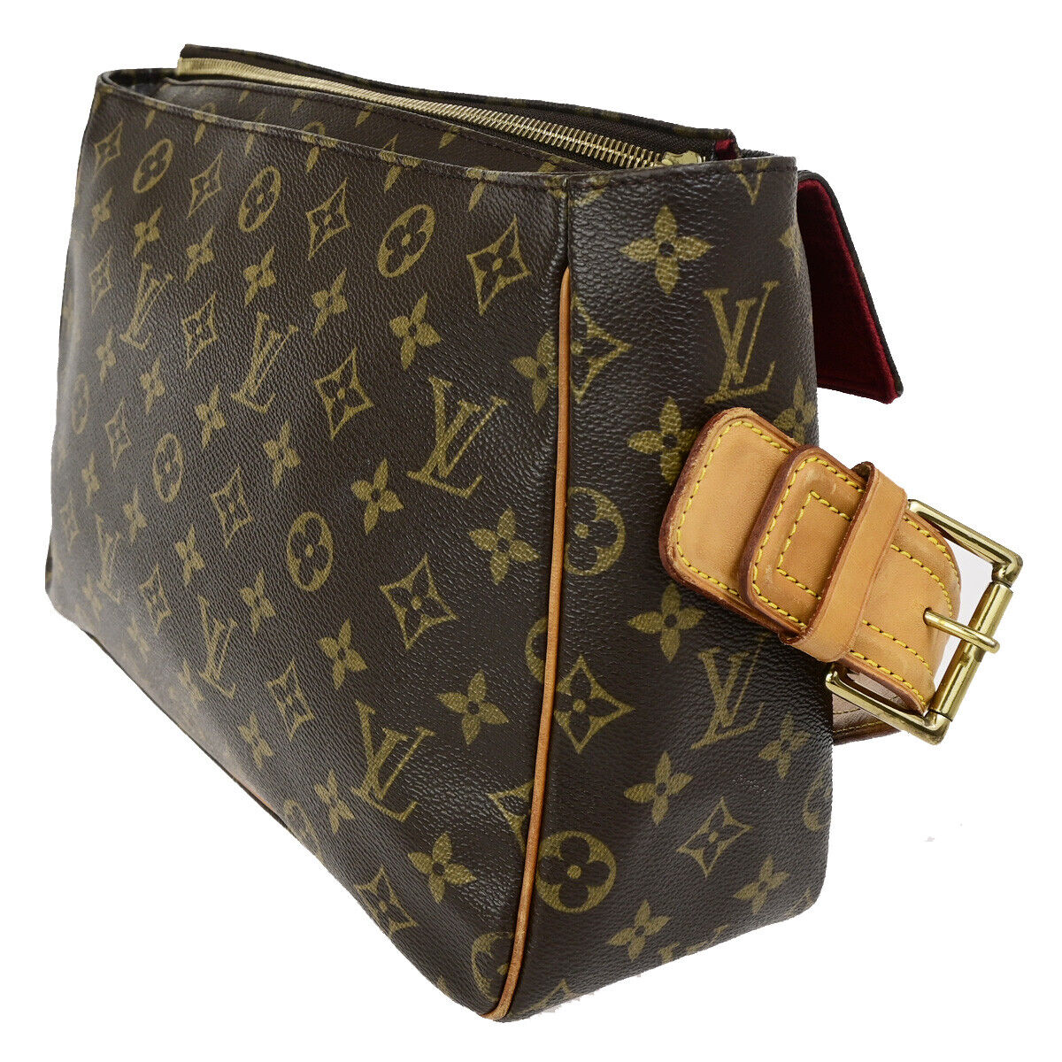 LOUIS VUITTON Viva Cite GM Shoulder Bag Monogram Leather Brown M51163 15YG491