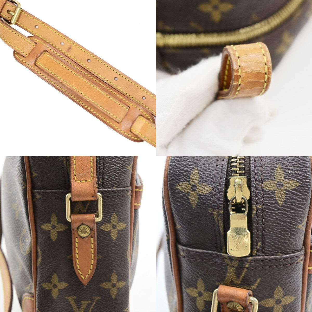 LOUIS VUITTON Trocadero 27 Shoulder Bag Monogram Leather Brown M51274 31PA095