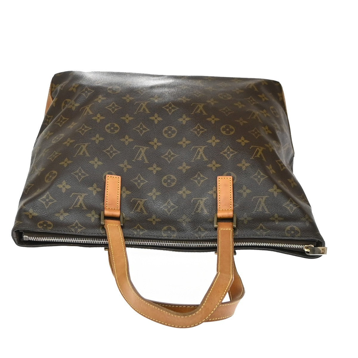 LOUIS VUITTON Cabas Mezzo Shoulder Bag Monogram Leather Brown M51151 85YH949