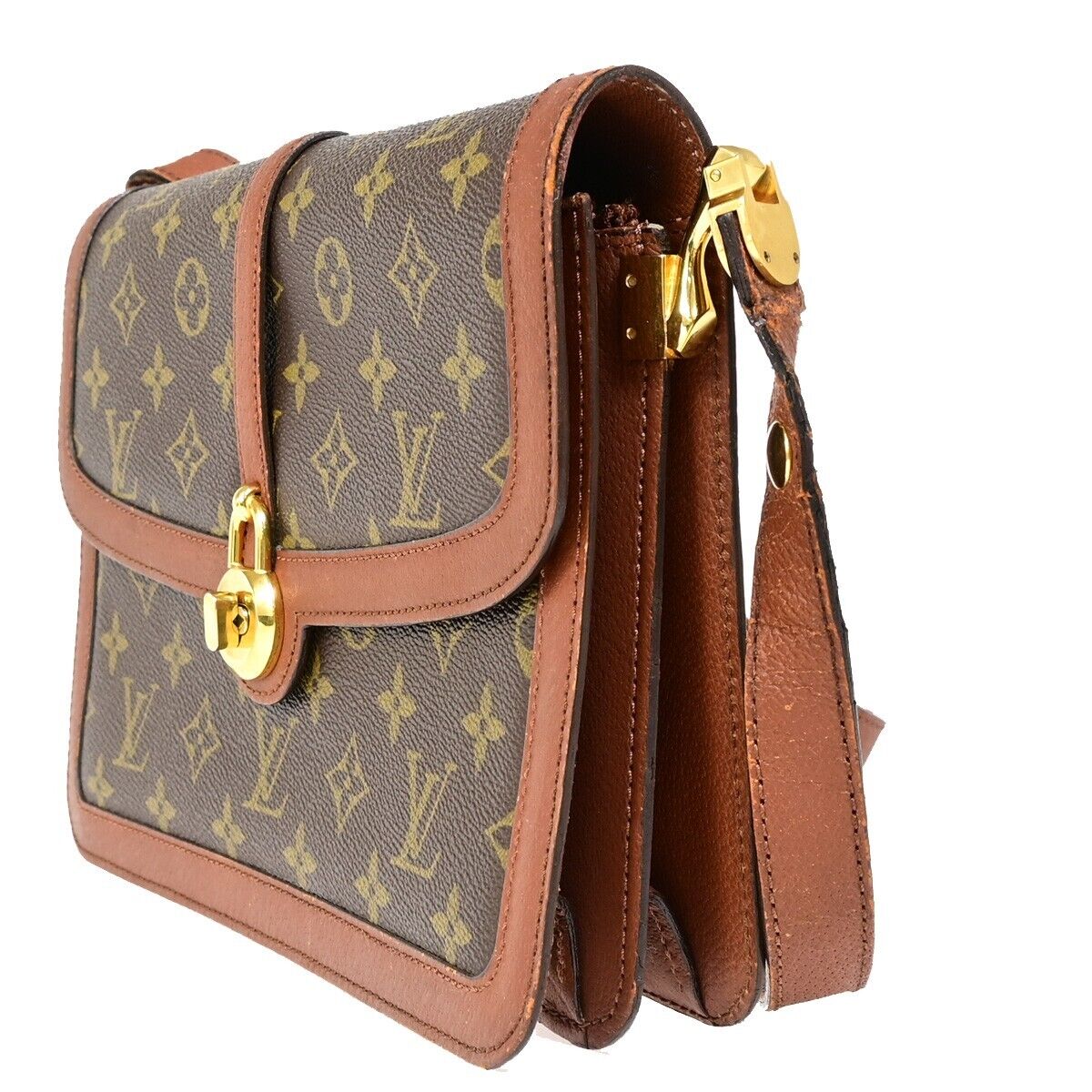 LOUIS VUITTON Passy Shoulder Bag Monogram Leather Brown France M51416 38FA614