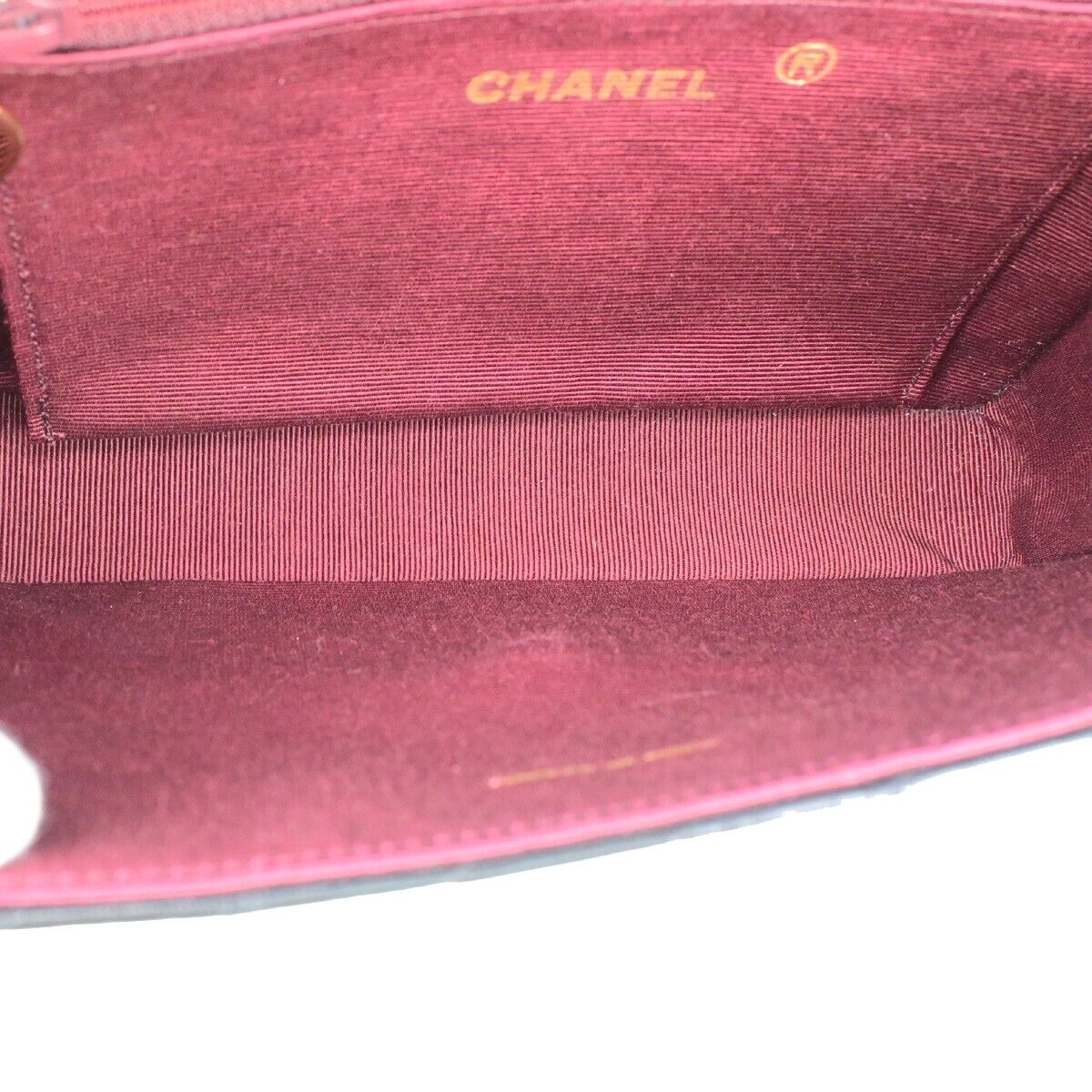 CHANEL CC Bias Stitch Chain Shoulder Bag Leather Black GHW Vintage 645RF150