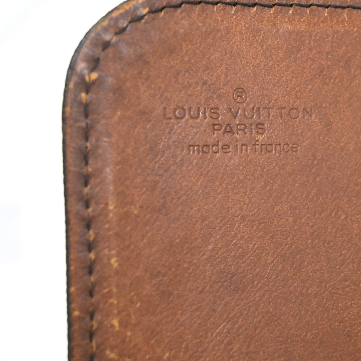 LOUIS VUITTON Cartouchiere MM Shoulder Bag Monogram Leather Brown M51253 33KC525