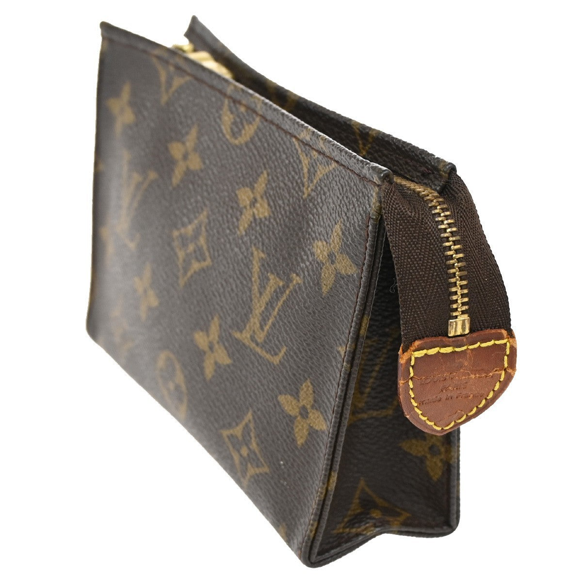 LOUIS VUITTON Poche Toilette 15 Clutch Pouch Bag Monogram Leather M47546 66KB742