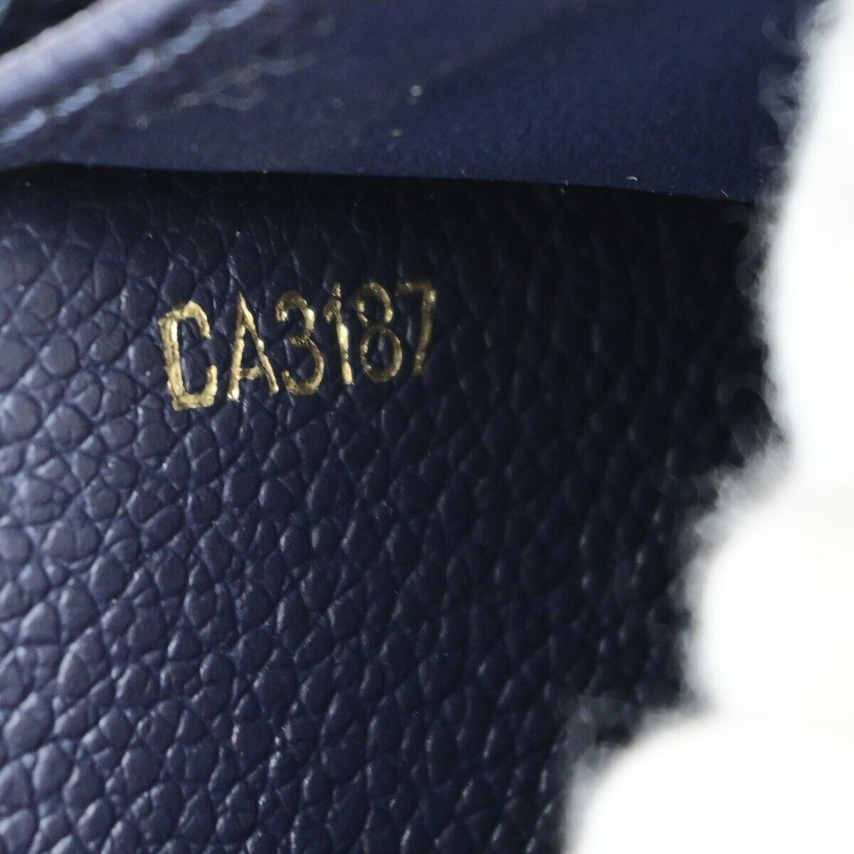 LOUIS VUITTON Portefeuille Sarah Wallet Monogram Empreinte Blue M62125 31EB752