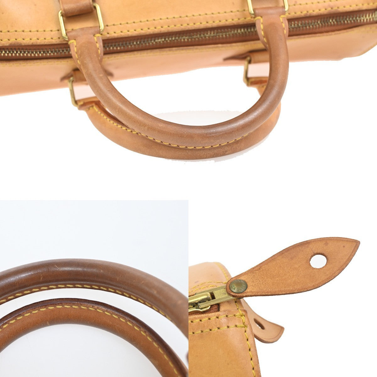 LOUIS VUITTON Speedy 30 Travel Hand Bag Nomade Leather Brown M85392 86ZA328