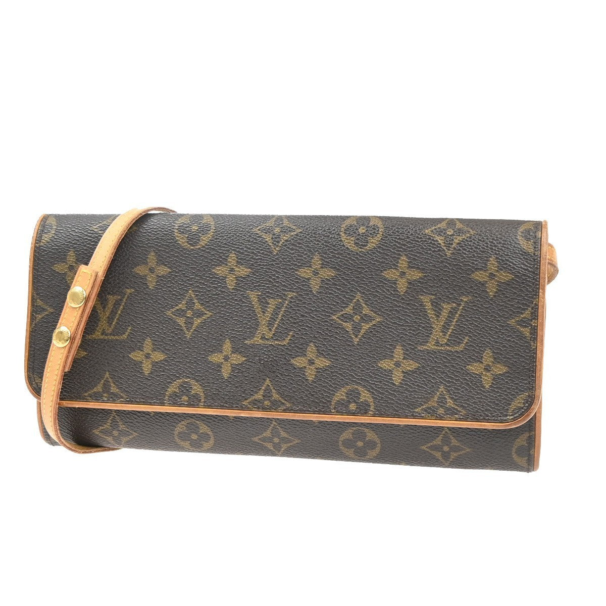 LOUIS VUITTON Pochette Twin GM 2Way Shoulder Bag Monogram Brown M51852 73MA552