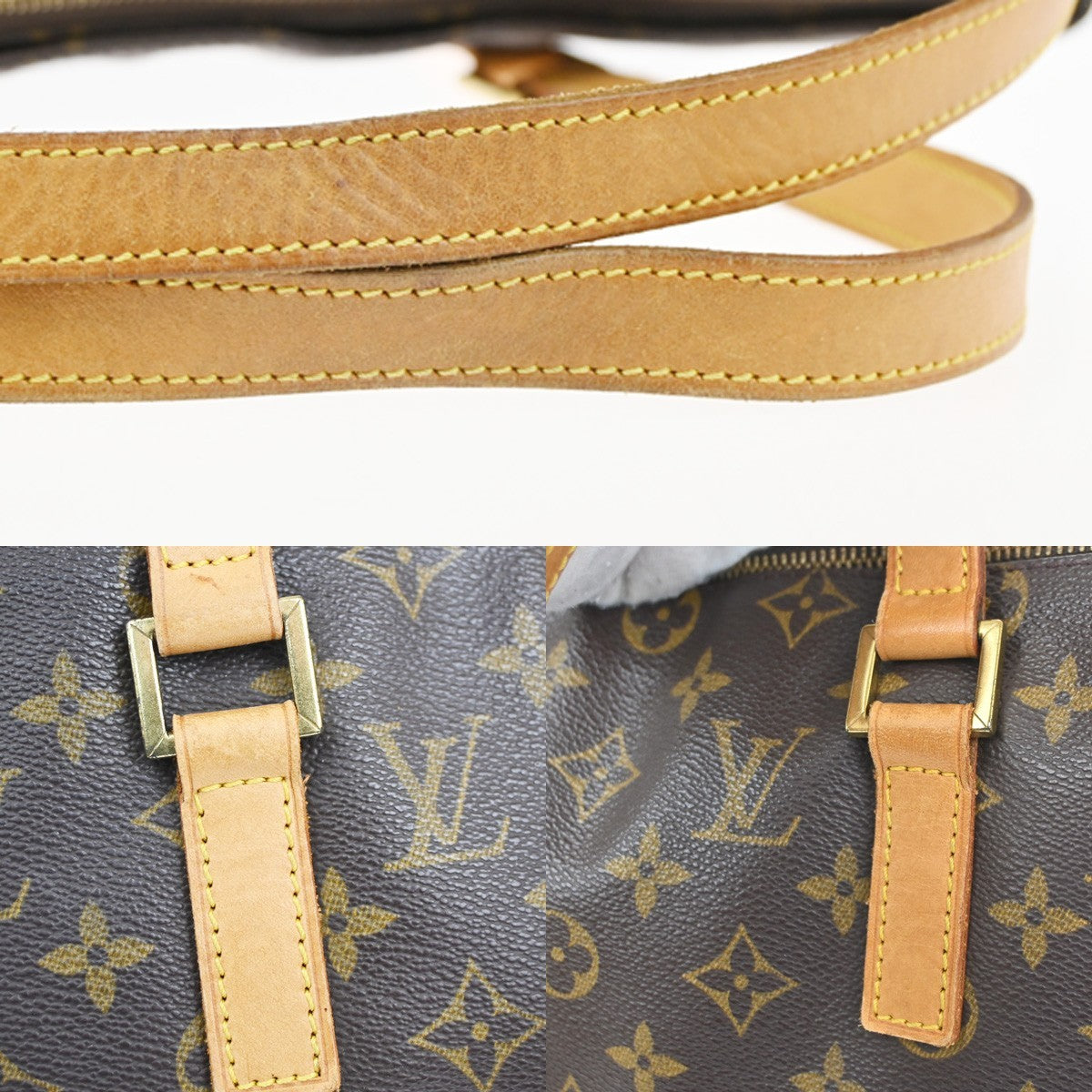 LOUIS VUITTON Cabas Mezzo Shoulder Bag Monogram Leather Brown M51151 77YH924