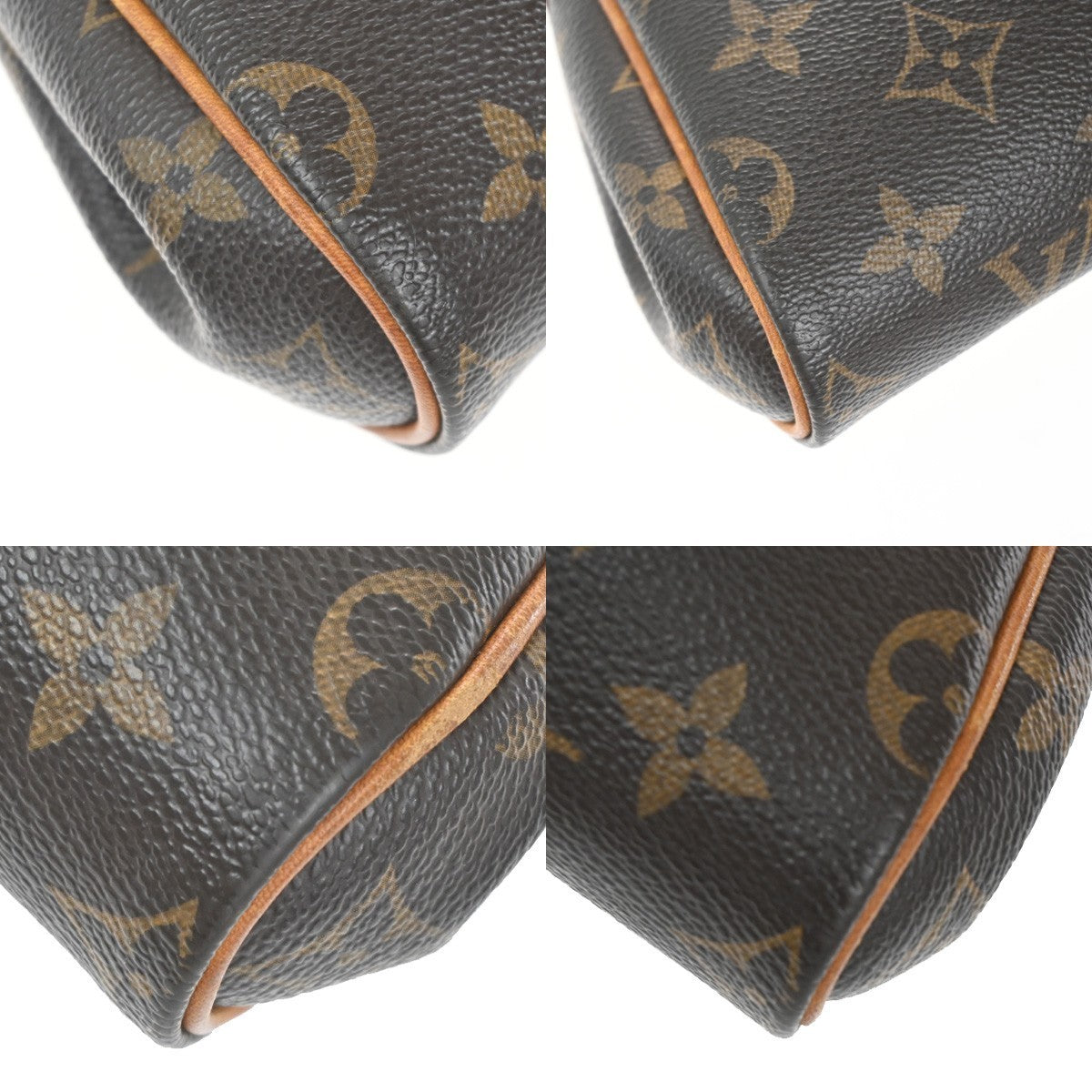 LOUIS VUITTON Eva 2Way Chain Shoulder Bag Monogram Leather Brown M95567 42KC121