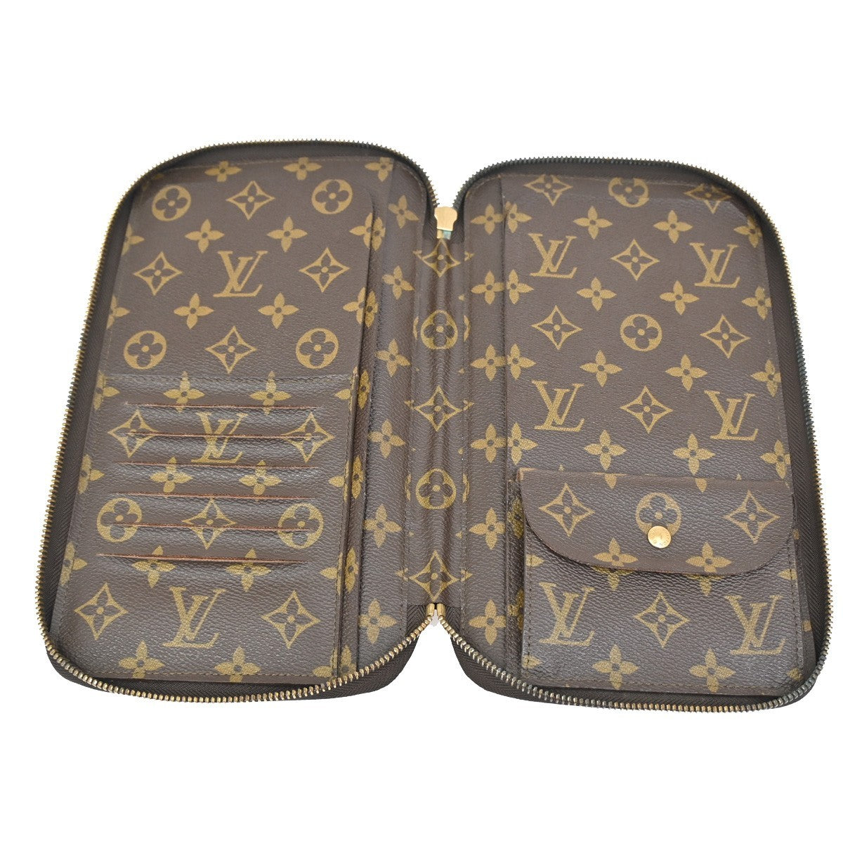 LOUIS VUITTON Poche Escapade Bifold Wallet Monogram Leather BN M60113 84KB517