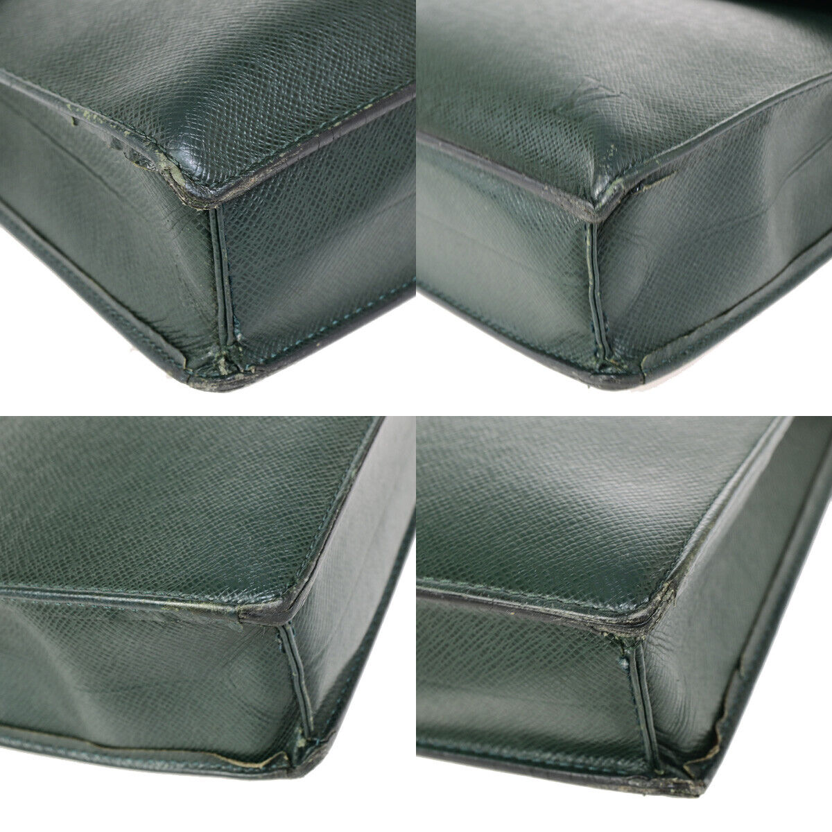 LOUIS VUITTON Serviette Kourad Briefcase Hand Bag Taiga Leather M30074 04YF148